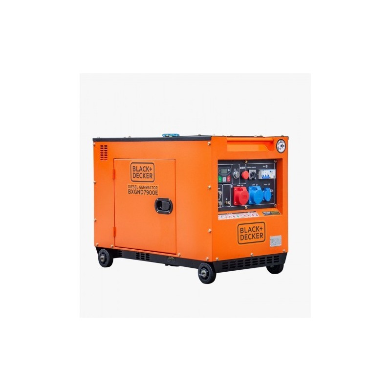Immagine di copertina del gruppo elettrogeno diesel trifase BLACK+DECKER BXGND7900E 7,9KvA Immagine di copertina del gruppo elettrogeno diesel trifase BLACK+DECKER BXGND7900E 7,9KvA